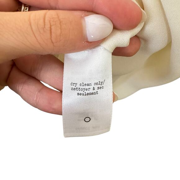 Rag & Bone Maude 100% Silk Georgette Ivory Cream Tank Sleeveless Top - Picture 12 of 12